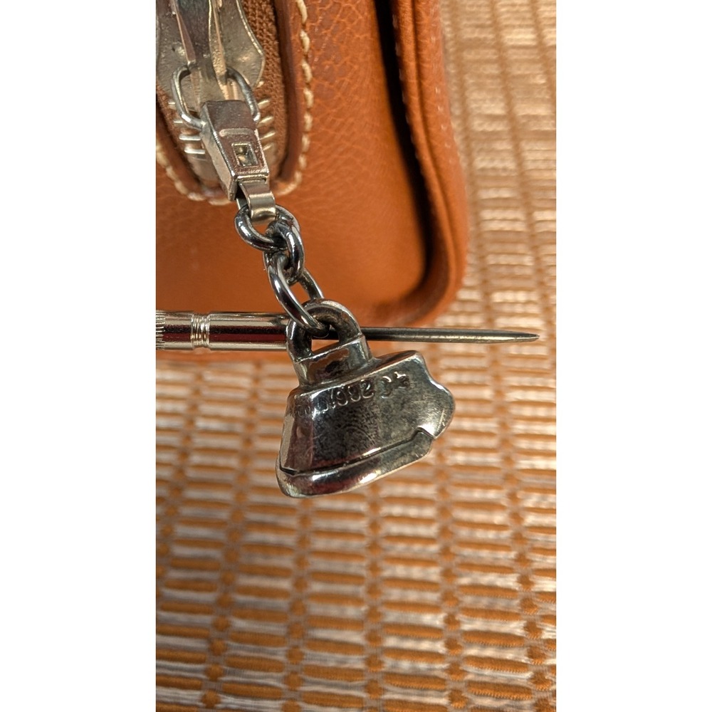 Barry Kieselstein-Cord RARE Brown Woven Leather Clutch - 925 Silver Horse head - Picture 9 of 16